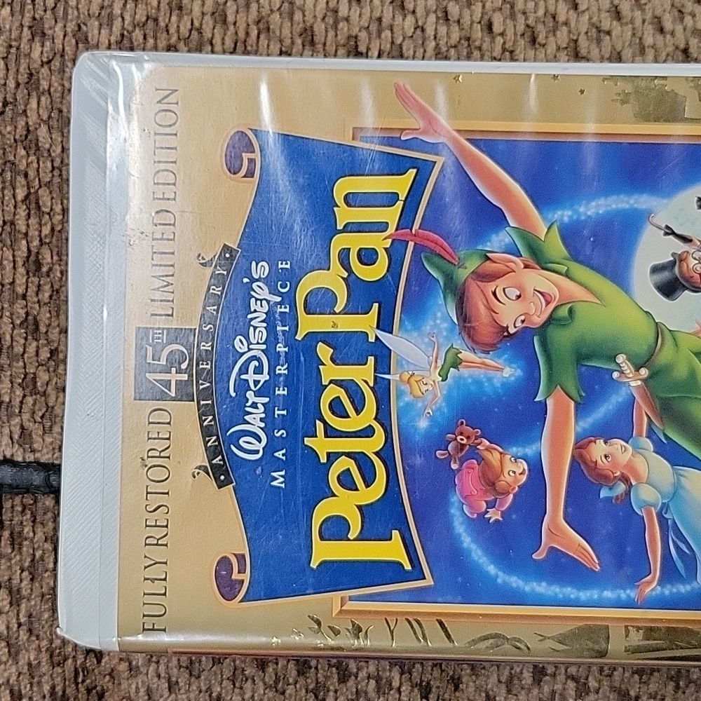 Fully restored limited edition 45 anniversary Walt Disney Peter pan vhs